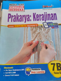 Image of Prakarya Kerajinan untuk SMP Kelas 7B Semester 2